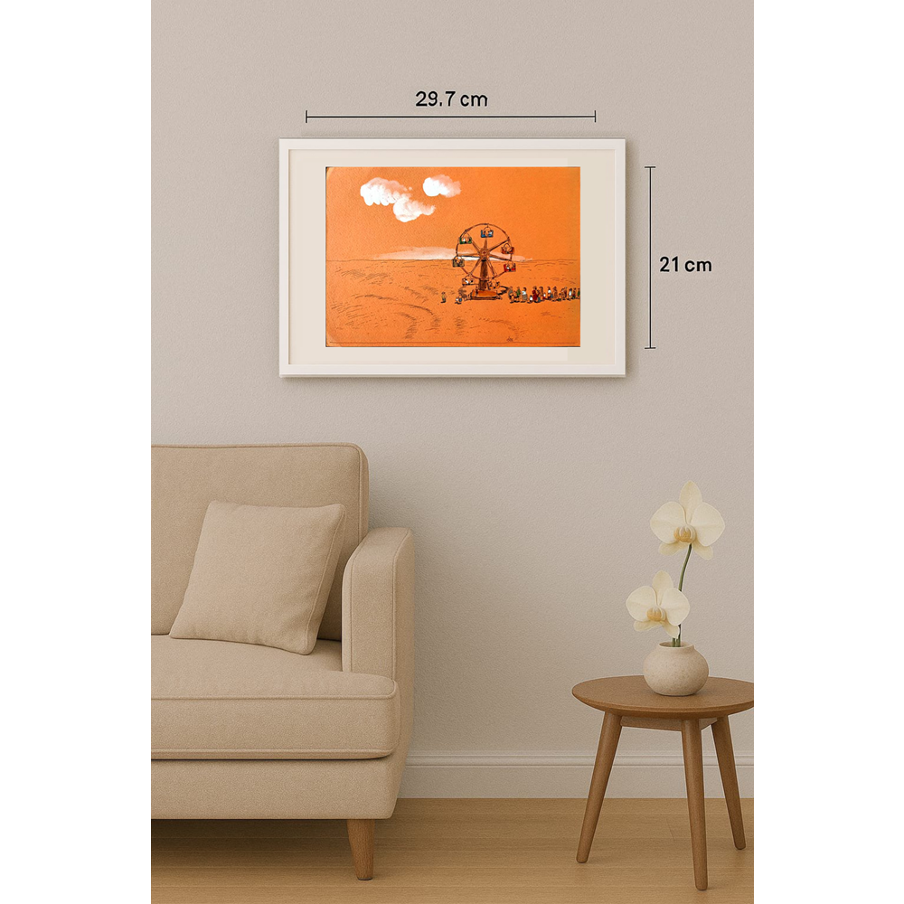 Borigen 29x21cm Orijinal Karikatür BOD01642