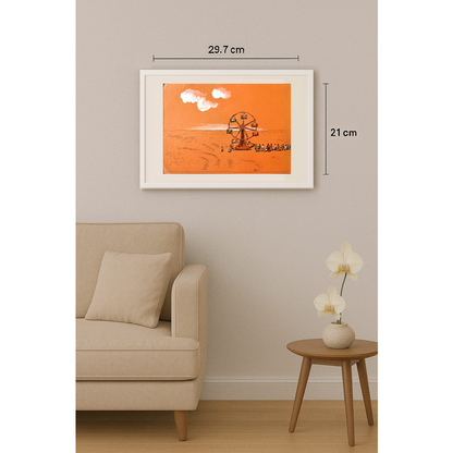 Borigen 29x21cm Orijinal Karikatür BOD01642