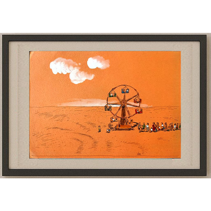 Borigen 29x21cm Orijinal Karikatür BOD01642