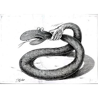 Vladimir Semerenko 29x21cm Orijinal Karikatür BOD01643