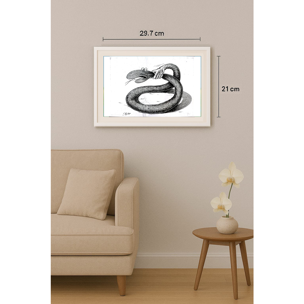 Vladimir Semerenko 29x21cm Orijinal Karikatür BOD01643