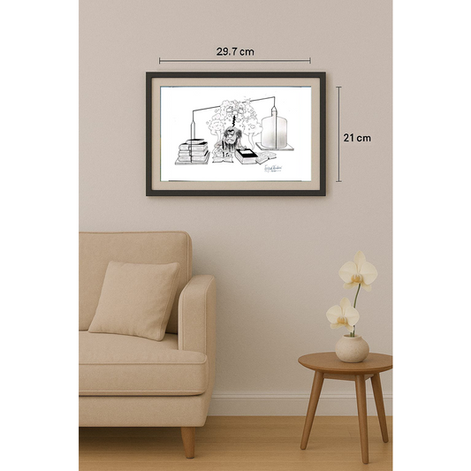 Bojan Zivic 29x21cm Orijinal Karikatür BOD01647