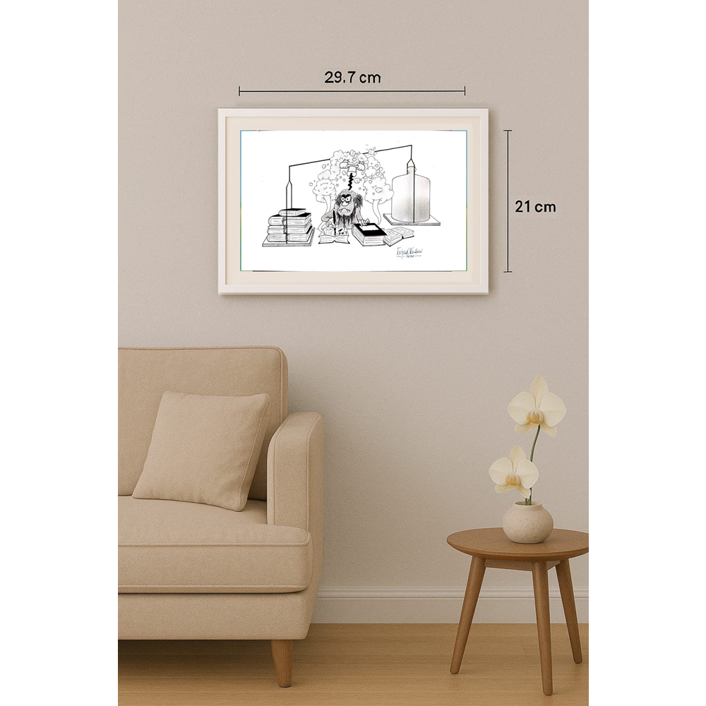 Bojan Zivic 29x21cm Orijinal Karikatür BOD01647