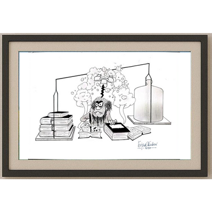 Bojan Zivic 29x21cm Orijinal Karikatür BOD01647