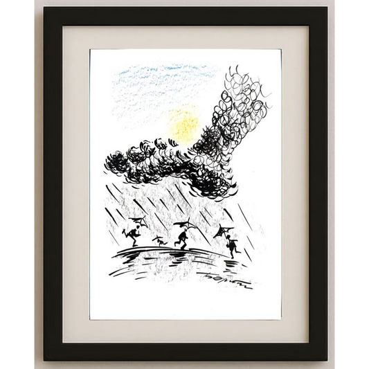 Boris Erenburg 29x21cm Orijinal Karikatür BOD01654