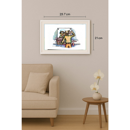 Vladimir Criveo 29x21cm Orijinal Karikatür BOD01656