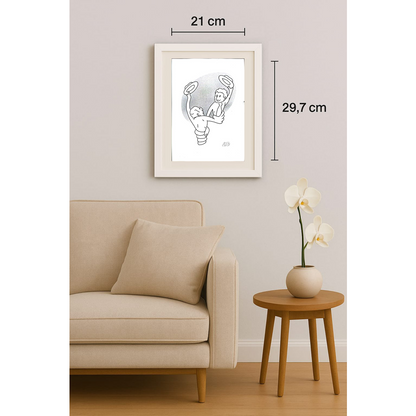 Vitalij Koryako 29x21cm Orijinal Karikatür BOD01664