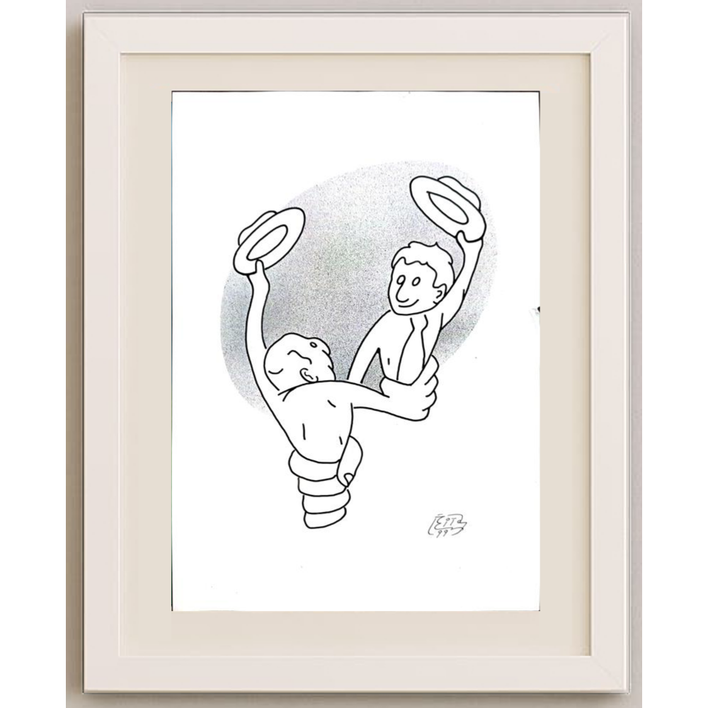 Vitalij Koryako 29x21cm Orijinal Karikatür BOD01664