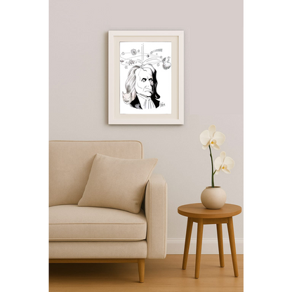 Bozidar Vucelic 27x18cm Orijinal Karikatür BOD01667