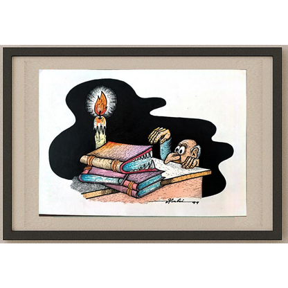 Vladimir Criveo 29x21cm Orijinal Karikatür BOD01668