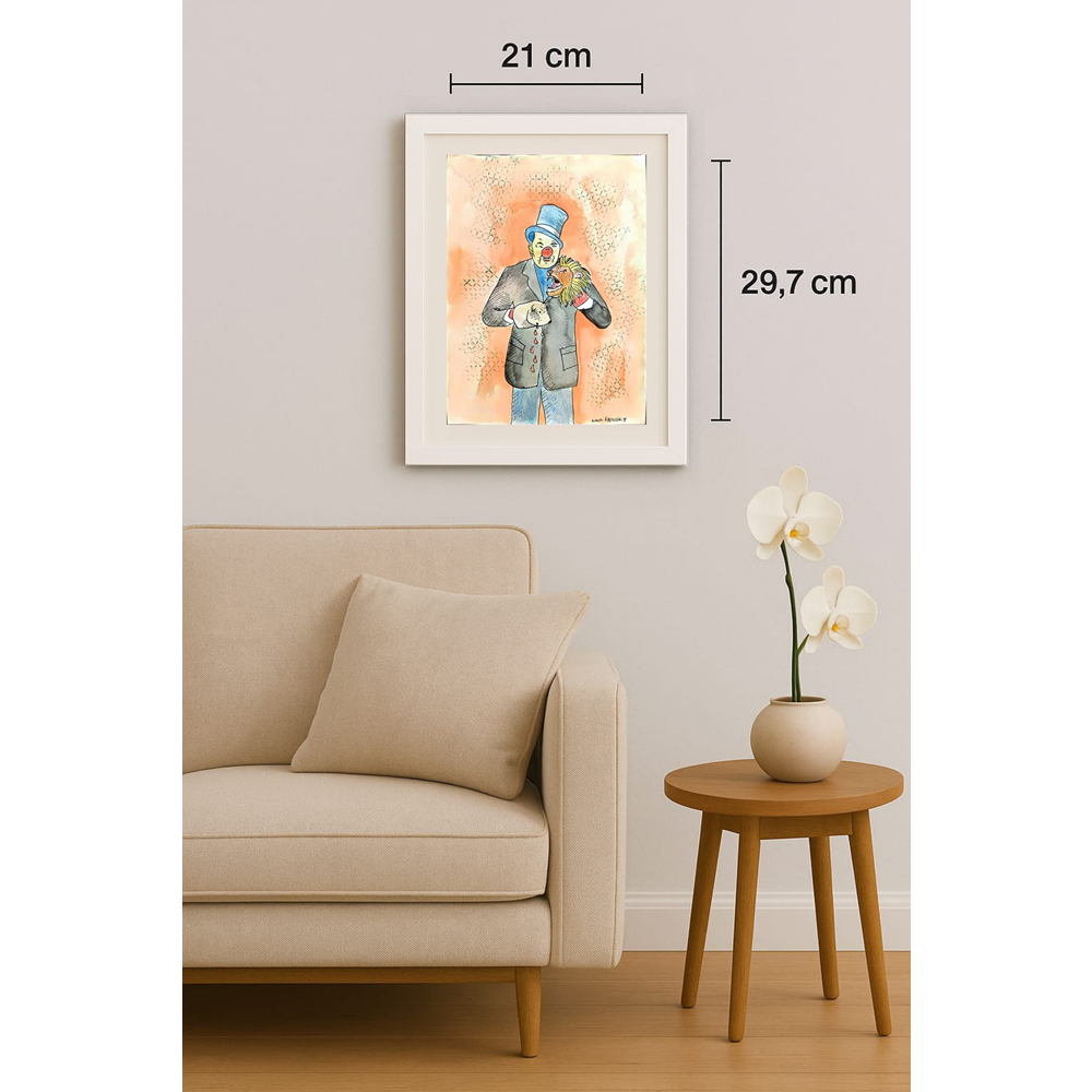 Zlatko Krtevski 29x21cm Orijinal Karikatür BOD01670