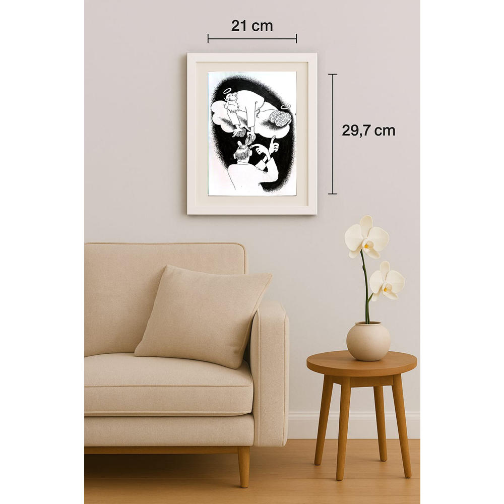 Anatoly Apchel 29x21cm Orijinal Karikatür BOD01676