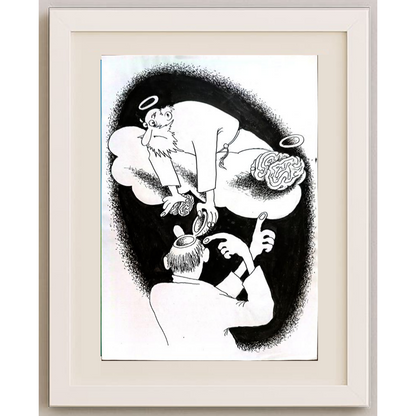 Anatoly Apchel 29x21cm Orijinal Karikatür BOD01676