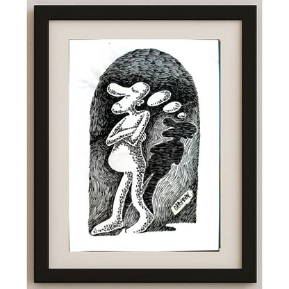 Chiorean Cornel Marin 29x21cm Orijinal Karikatür BOD01677