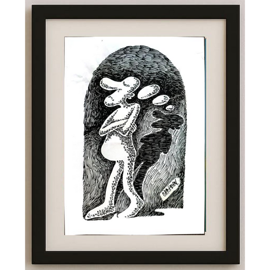 Chiorean Cornel Marin 29x21cm Orijinal Karikatür BOD01677