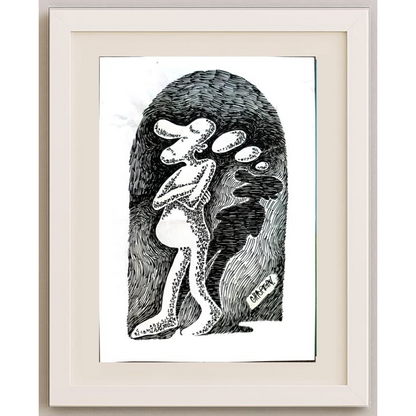 Chiorean Cornel Marin 29x21cm Orijinal Karikatür BOD01677