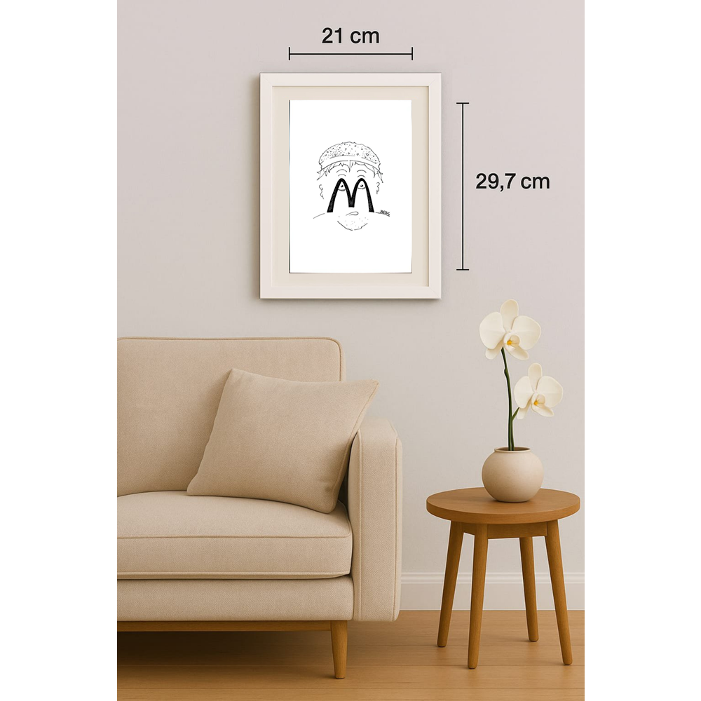 Winfried Besslich 29x21cm Orijinal Karikatür BOD01688