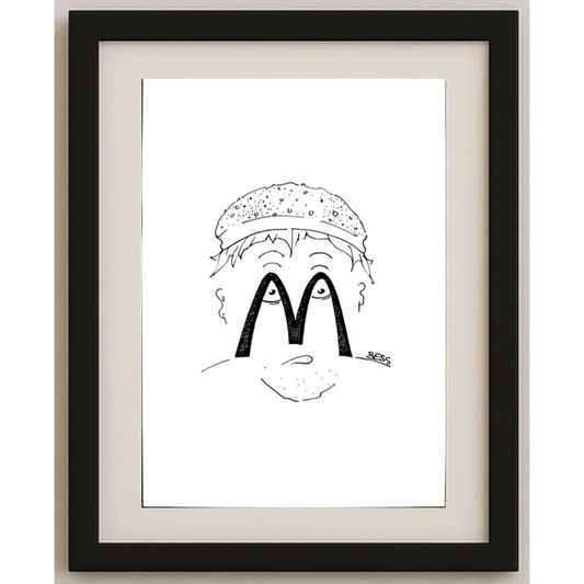 Winfried Besslich 29x21cm Orijinal Karikatür BOD01688