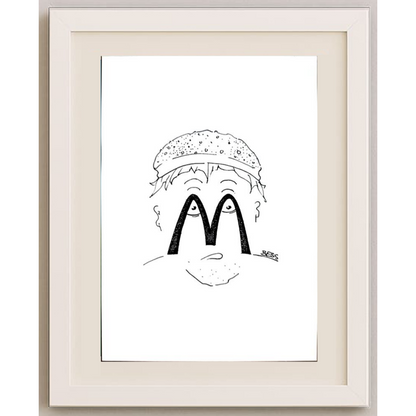 Winfried Besslich 29x21cm Orijinal Karikatür BOD01688