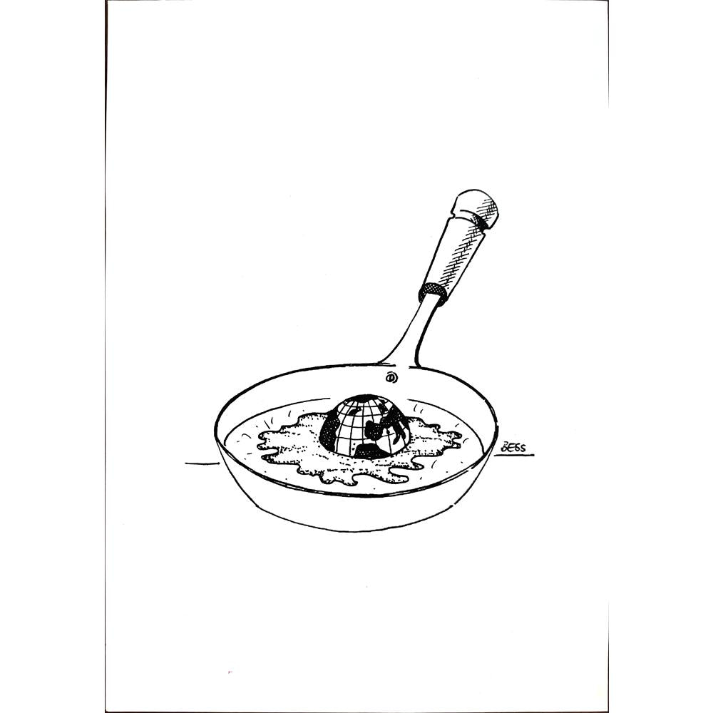 Winfried Besslich 29x21cm Orijinal Karikatür BOD01690