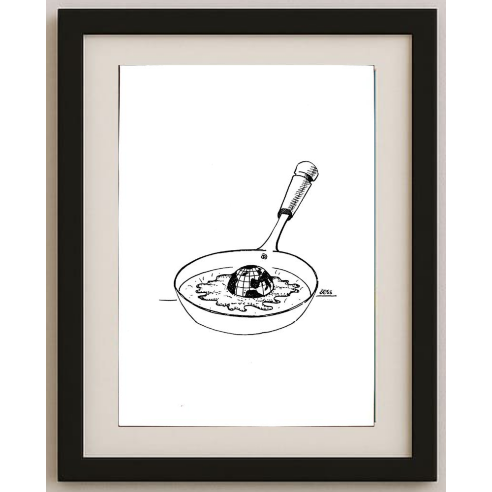 Winfried Besslich 29x21cm Orijinal Karikatür BOD01690