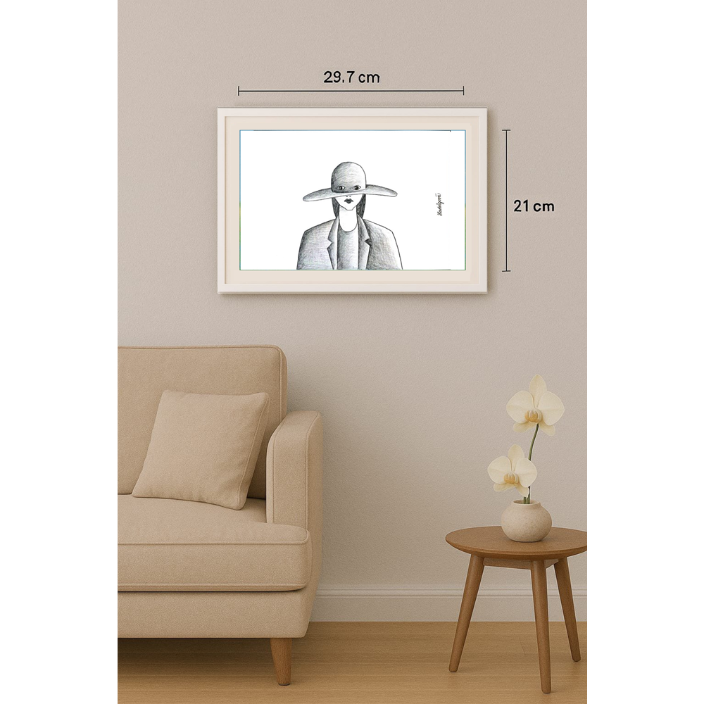 Zuzana Hadvigova 29x21cm Orijinal Karikatür BOD01693