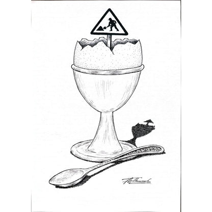 Alexandr Pashkov 29x21cm Orijinal Karikatür BOD01694