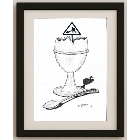 Alexandr Pashkov 29x21cm Orijinal Karikatür BOD01694