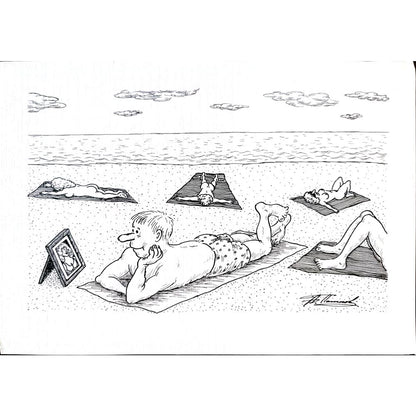 Alexandr Pashkov 29x21cm Orijinal Karikatür BOD01696