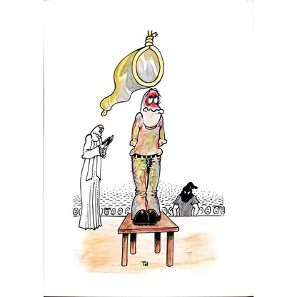 Tomislav Dusanic 29x21cm Orijinal Karikatür BOD01698