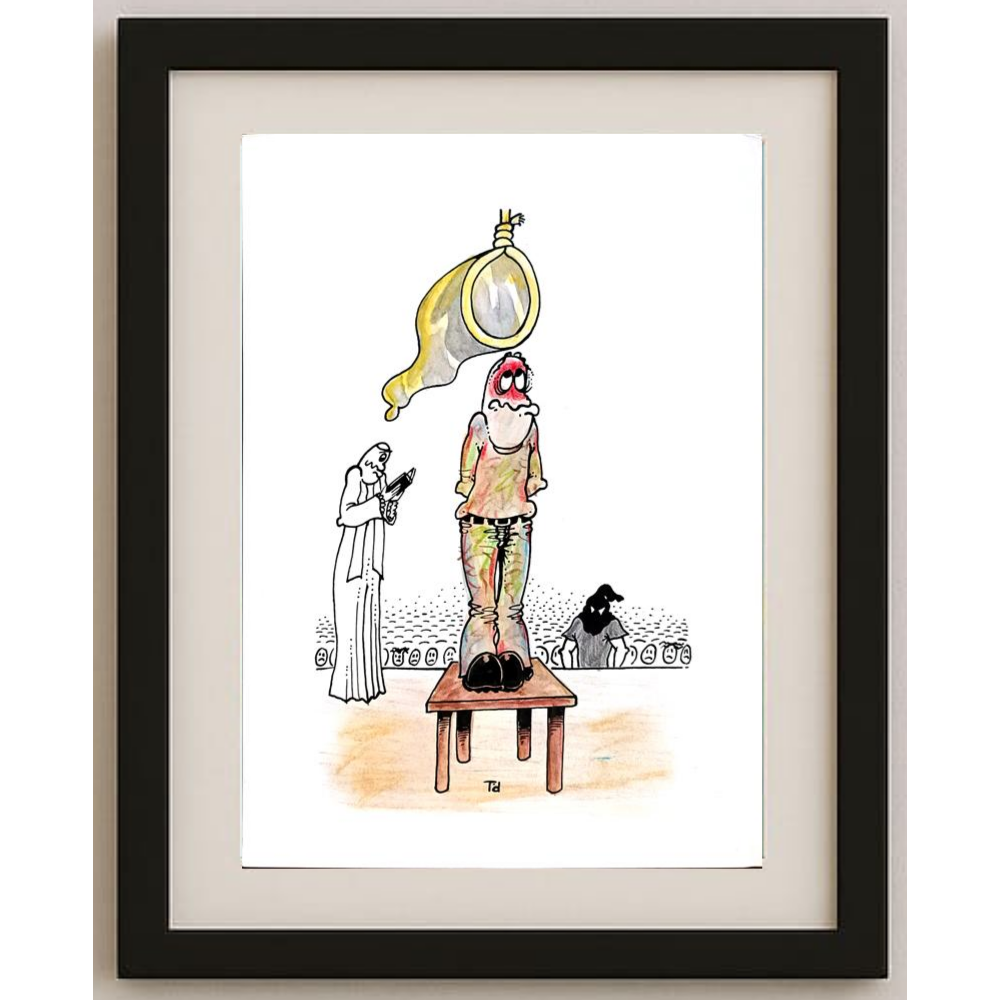 Tomislav Dusanic 29x21cm Orijinal Karikatür BOD01698