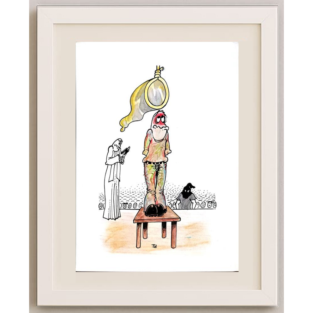 Tomislav Dusanic 29x21cm Orijinal Karikatür BOD01698