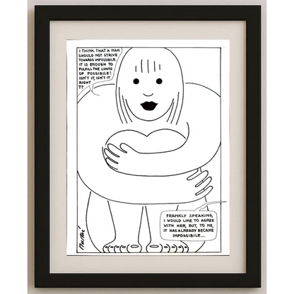 Boris Mustac 29x21cm Orijinal Karikatür BOD01699