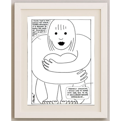 Boris Mustac 29x21cm Orijinal Karikatür BOD01699