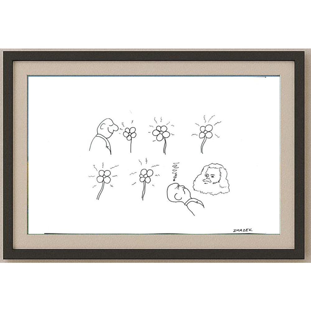 Stanko Zmazek 29x21cm Orijinal Karikatür BOD01758