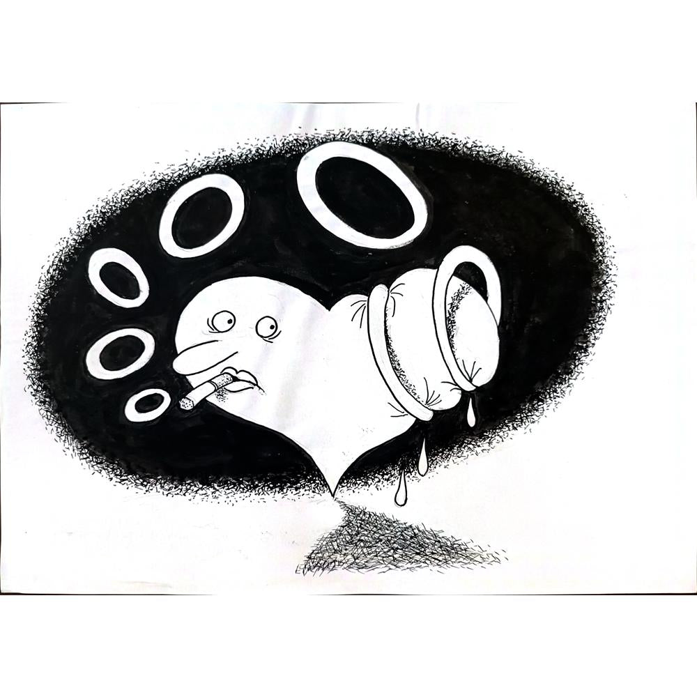 Anatoly Apchel 29x21cm Orijinal Karikatür BOD01762