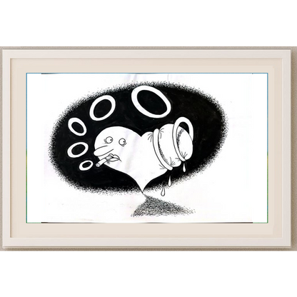 Anatoly Apchel 29x21cm Orijinal Karikatür BOD01762