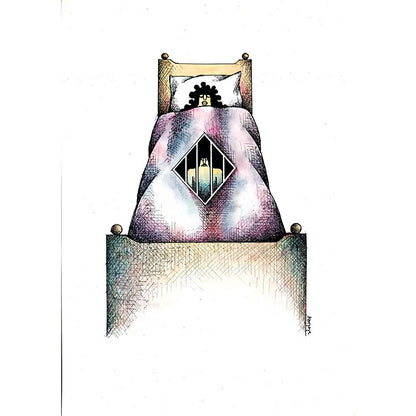 Vladimiras Beresniovas 29x21cm Orijinal Karikatür BOD01763