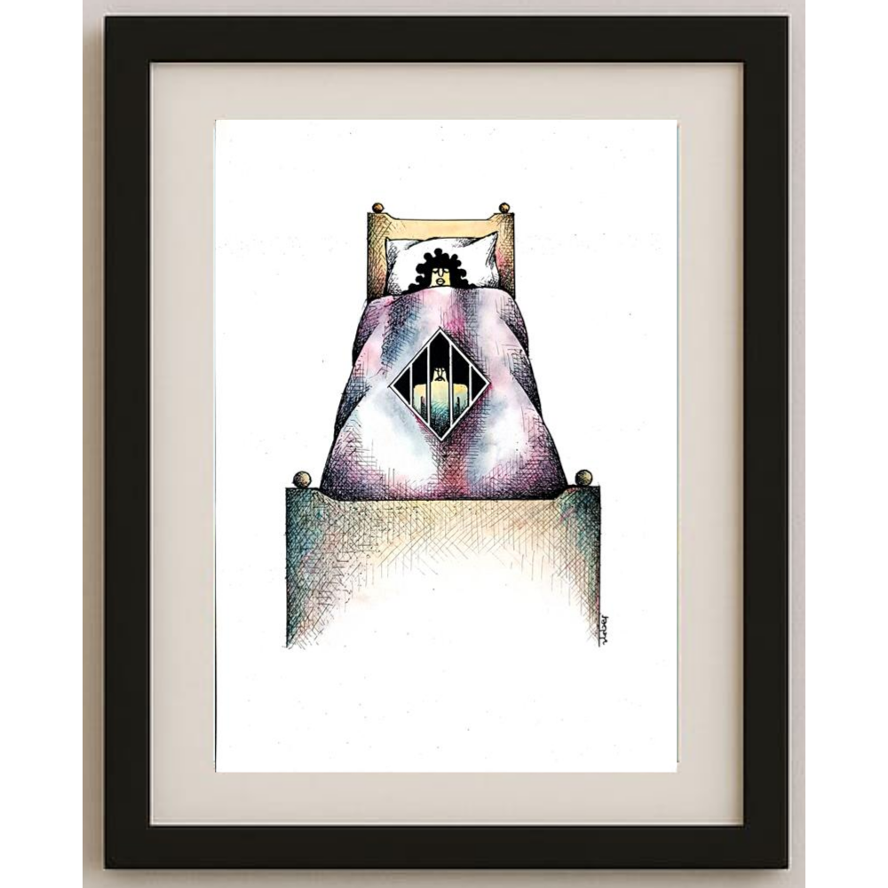 Vladimiras Beresniovas 29x21cm Orijinal Karikatür BOD01763