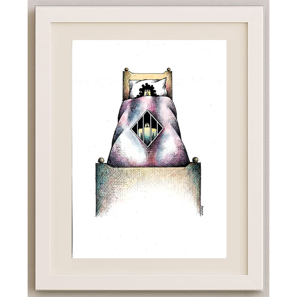 Vladimiras Beresniovas 29x21cm Orijinal Karikatür BOD01763