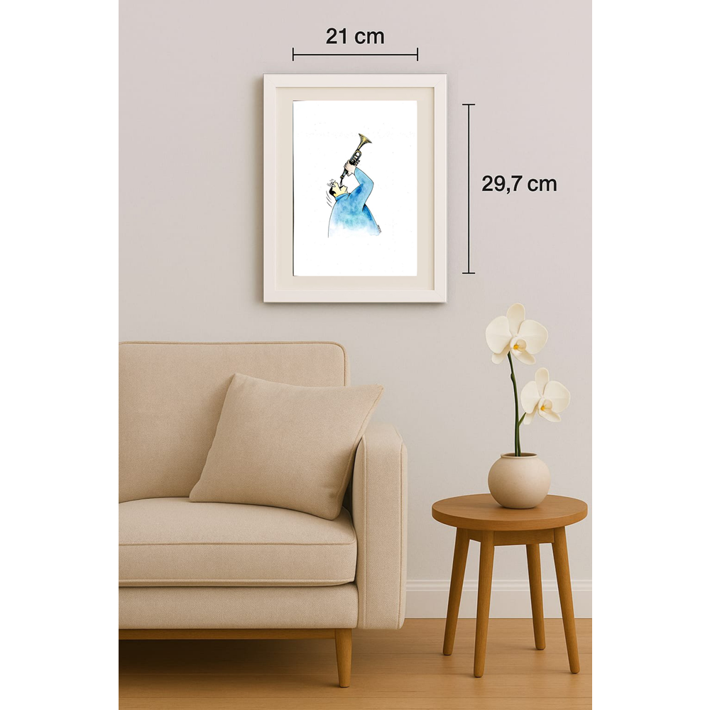 Vladimiras Beresniovas 29x21cm Orijinal Karikatür BOD01764