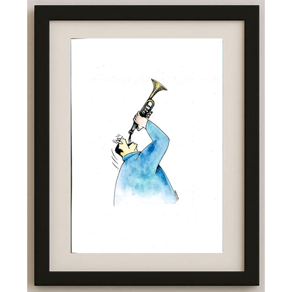 Vladimiras Beresniovas 29x21cm Orijinal Karikatür BOD01764