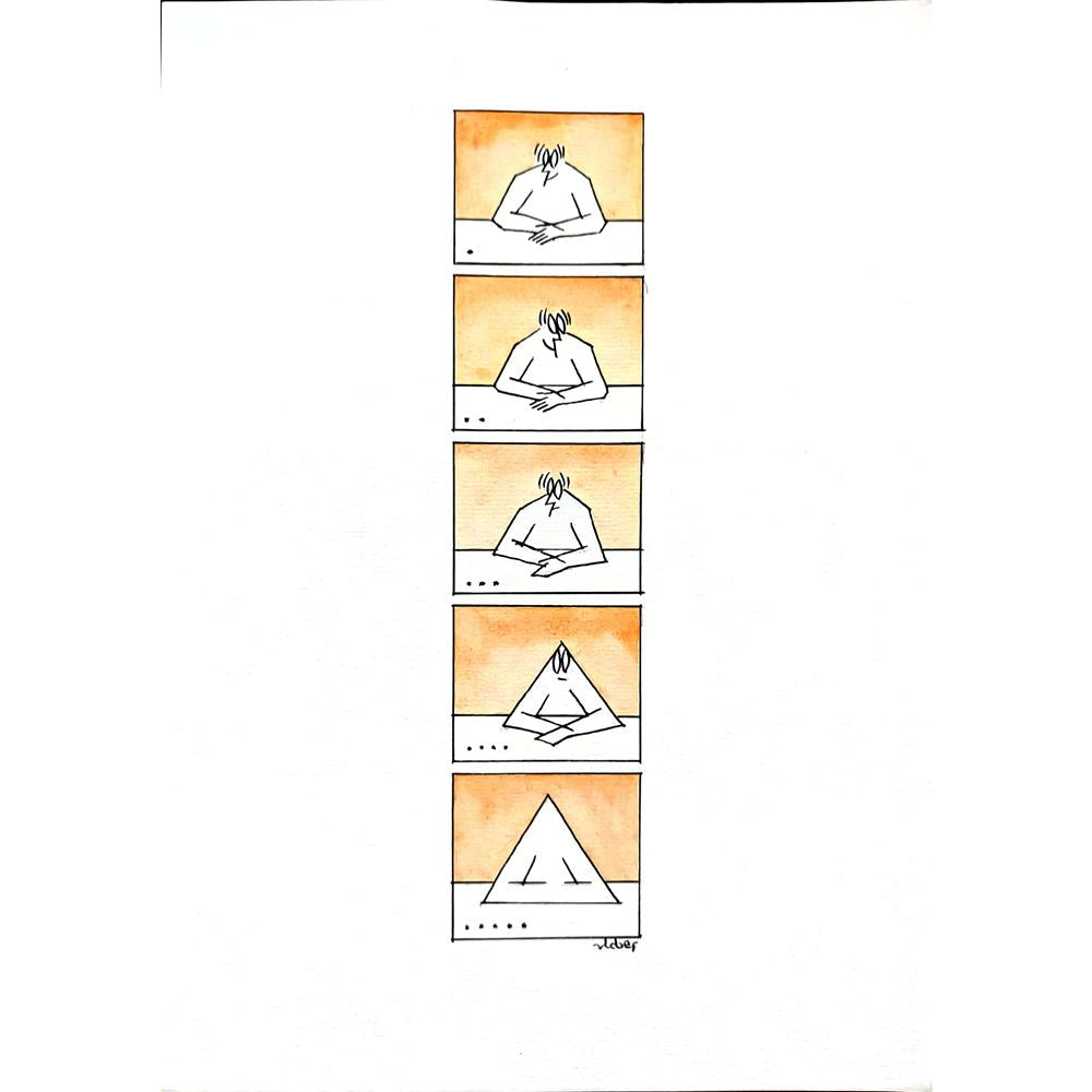 Vladimiras Beresniovas 29x21cm Orijinal Karikatür BOD01765