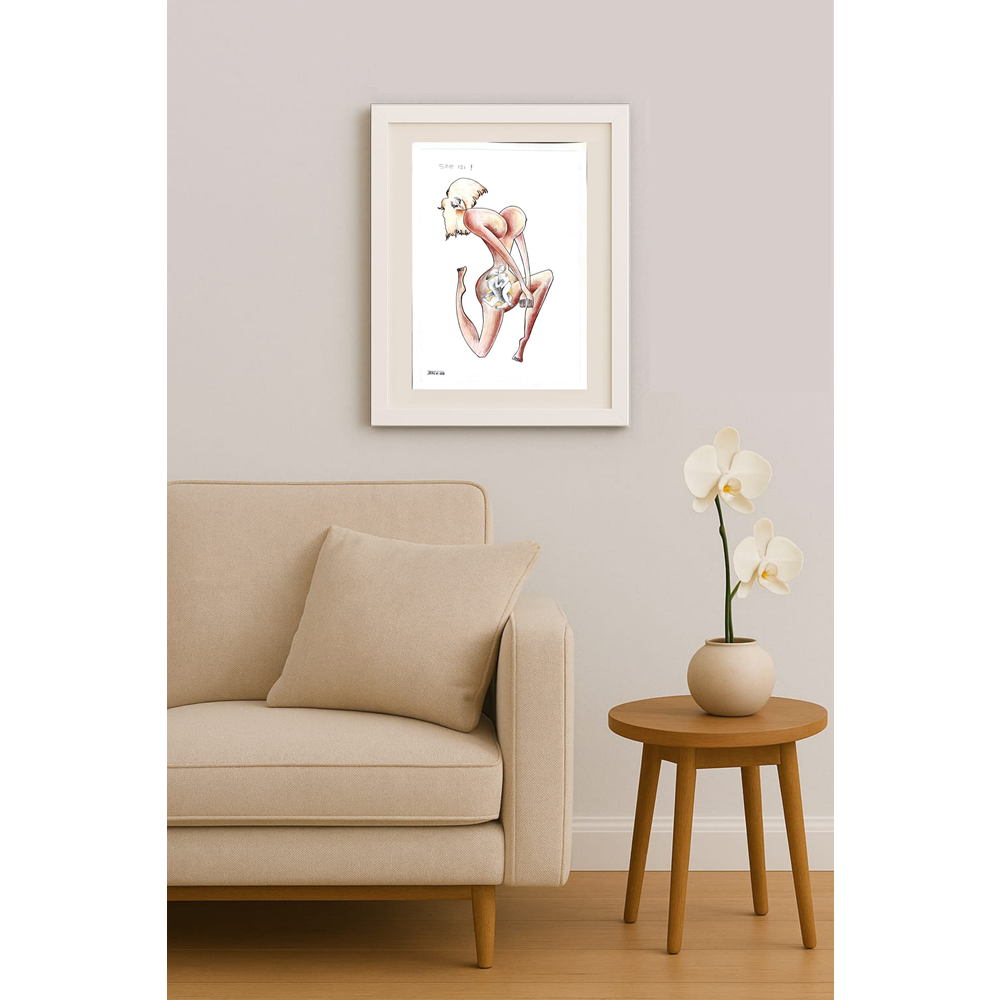 Tarek Seliem Mikhail 35x25cm Orijinal Karikatür BOD01766