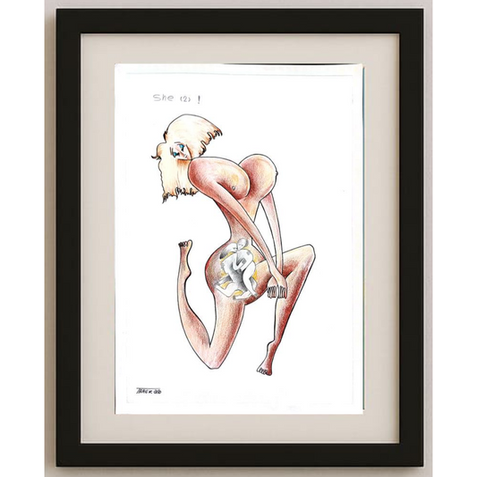 Tarek Seliem Mikhail 35x25cm Orijinal Karikatür BOD01766