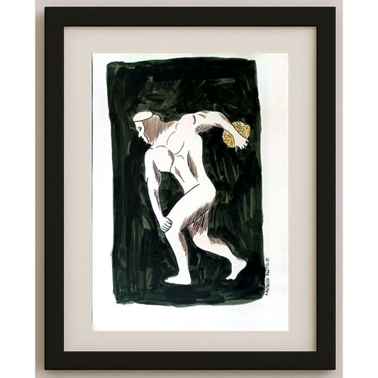 Zlatko Krtevski 30x23cm Orijinal Karikatür BOD01791