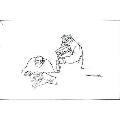 Vasantha Hosabettu 25x16cm Orijinal Karikatür BOD01797