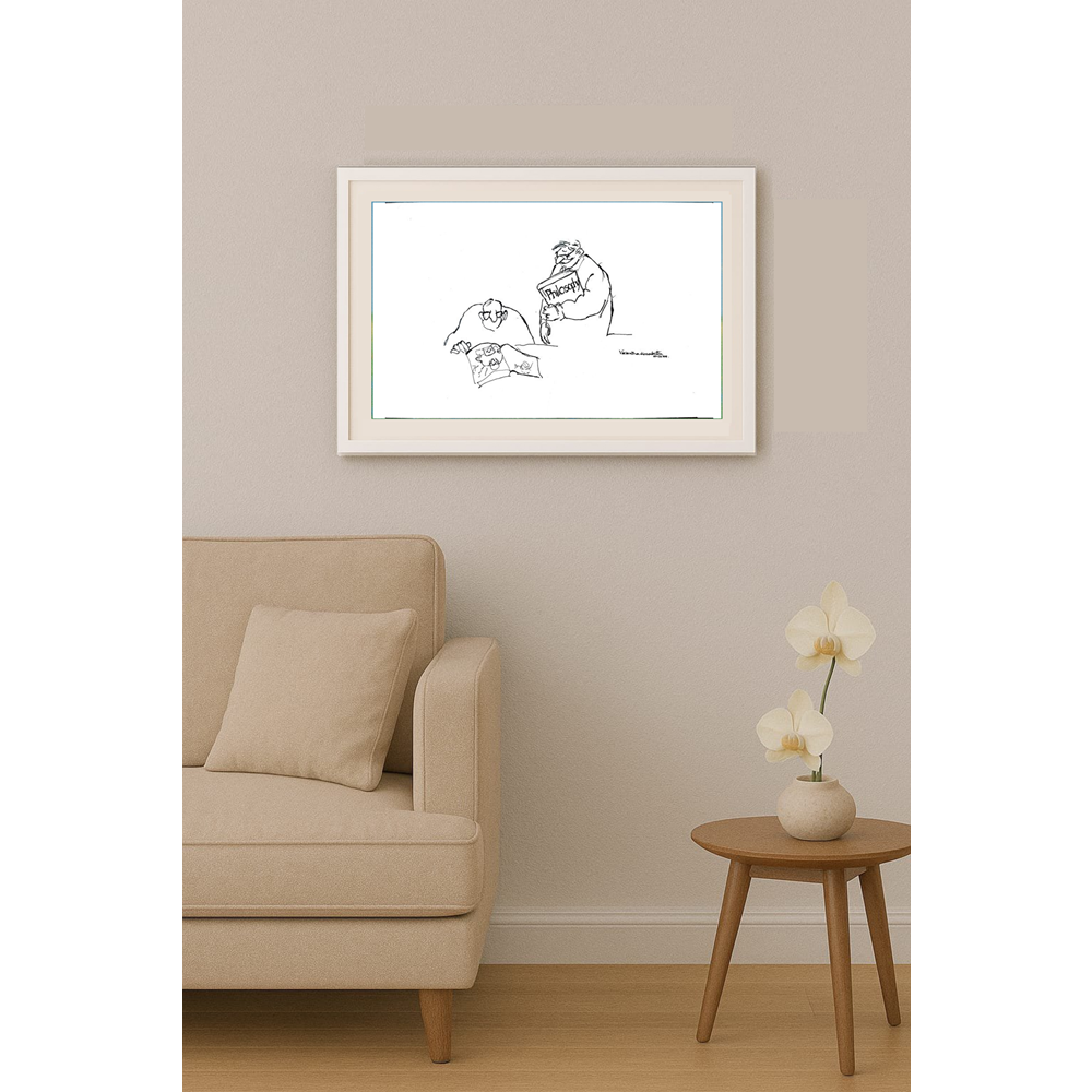 Vasantha Hosabettu 25x16cm Orijinal Karikatür BOD01797