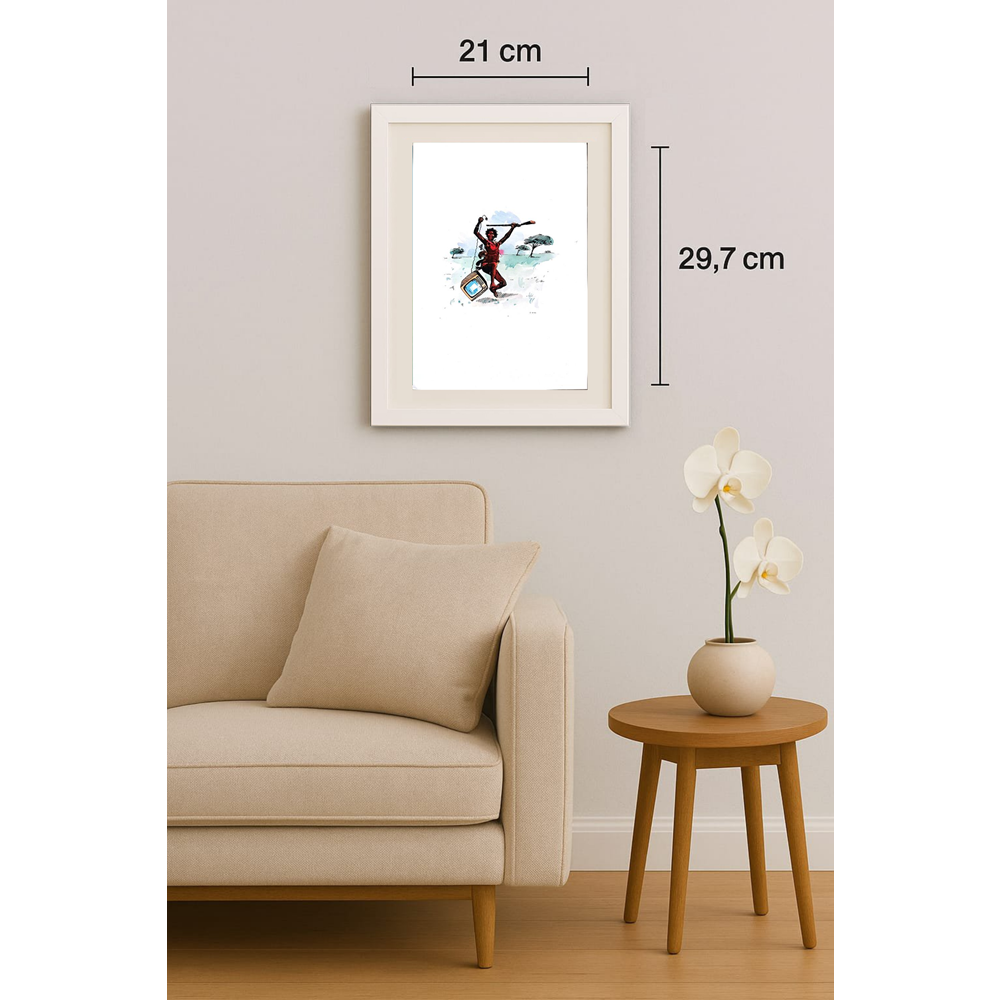 Winfried Besslich 29x21cm Orijinal Karikatür BOD01799