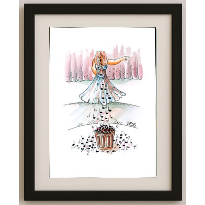 Winfred Besslich 29x21cm Orijinal Karikatür BOD01800